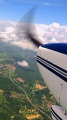 Wall Mural - Aerial view series. Flying over Valles del Tuy and surroundings, Miranda State, Venezuela