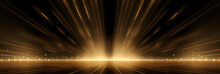 Wide Golden Festive Ray Glowing Background Material