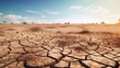 Soil Degradation with Dry and cracked land,soil pollution and degradation resulting from agricultural practices, industrial waste, and improper land use,Generative AI.