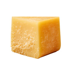 Poster - Piece of Parmesan cheese on white background