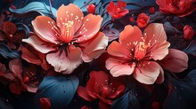  A Close Up Of A Bunch Of Flowers On A Table.  Generative Ai