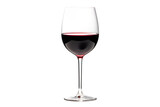 A glass of wine on a transparent background. png file. Generative AI