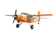 Small Plane On A Transparent Background. Png File. Generative AI
