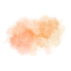 Wall Mural - Abstract blob orange watercolor background, Digital paint for template or any design