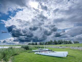 Canvas Print - Former lock at Molkwerum in Friesland || Voormalige schutsluis bij Molkwerum in Friesland