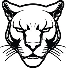Puma Logo Monochrome Design Style
