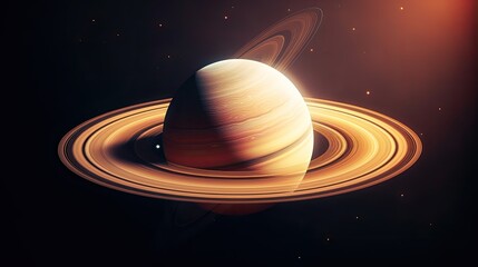 Saturn and the Milky Way in the Universe. Generative Ai
