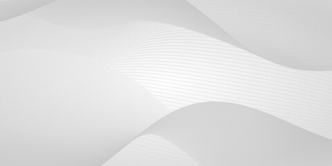 abstract elegant grey background with wave lines. wavy gray texture for background, banner, poster, 
