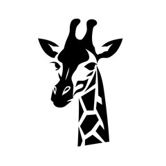 Wall Mural - Giraffe logo, giraffe icon, giraffe head, vector