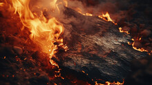 Burning Paper Close-up, Showcasing The Textures And Colors Of The Fire, Cinematic Shot Wallpaper, AI