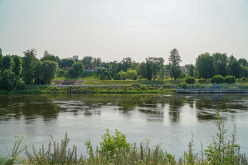 Wall Mural - landscape with lake