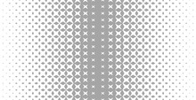 Halftone Pattern With Rhombuses And Stars. Abstract Geometric Gradient Background. Vector Illustration.