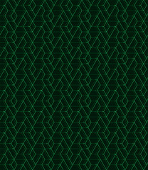  Vector seamless linear pattern with rhombuses. Abstract geometric low poly background. Stylish hexagon grid texture.