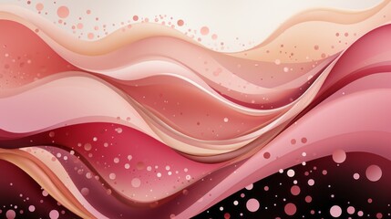 Wall Mural - An abstract geometric pattern with waves and dots. Generative AI. 