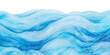 Transparent ocean water wave copy space for text.  Isolated blue, teal, turquoise happy cartoon wave for pool party or ocean beach travel. Web banner, backdrop, background png graphic.