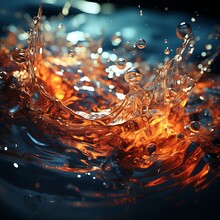 Orange Water Splash