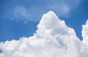 Wall Mural - blue sky with white clouds