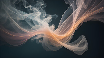 Wall Mural - abstract smoke background IA