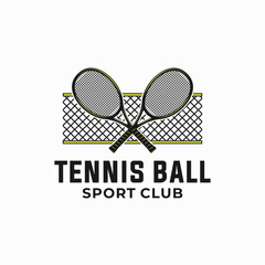 Wall Mural - Tennis vector graphic template. sport ball illustration.