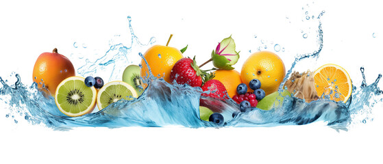 fruits splash