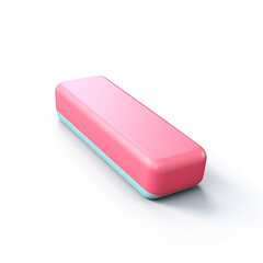 Poster - eraser icon 3d rendering on white isolated background