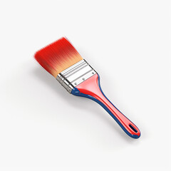 Poster - paintbrush icon 3d rendering on white isolated background