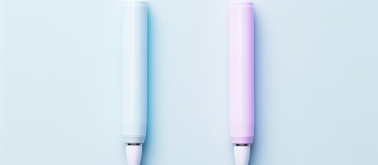 Aufkleber - Photo of two pens side by side with empty space for text or design with copy space