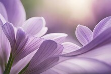 Purple Crocus Flower AI Generated