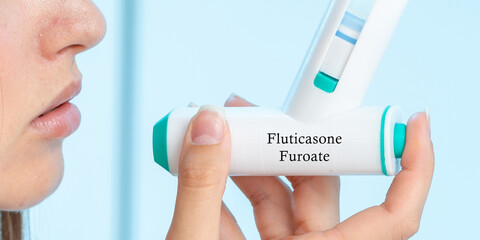 Canvas Print - Fluticasone Furoate Medical Inhalation