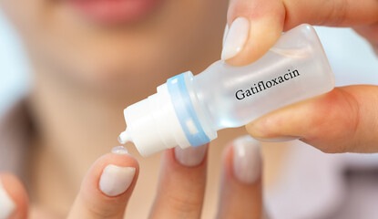 Canvas Print - Gatifloxacin Medical Drops