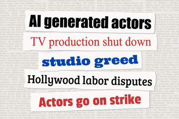 Hollywood actors AI problem headlines