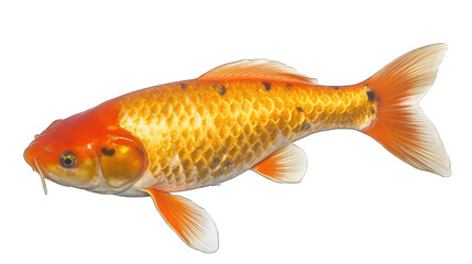 Wall Mural - a carp isolated on white background