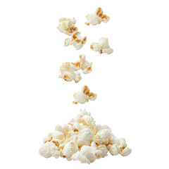 Wall Mural - Flying delicious popcorn, cut out