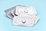 Fototapeta  - One tablet emergency contraceptive pill