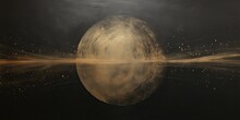 AI Generated. AI Generative. Minimal Solar System Planets Poster. Galaxy Space Universe Future Adventure Travel Decoration Background. Graphic Art