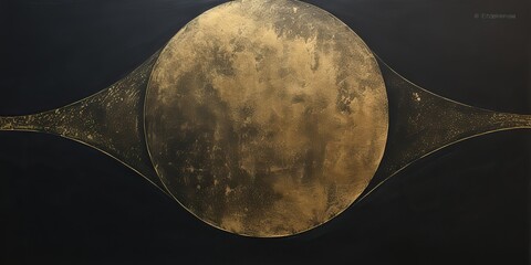 Wall Mural - ai generated. ai generative. minimal solar system planets poster. galaxy space universe future adven