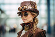 © Keitma - Portrait of a woman wearing steampunk costume