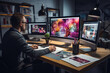 © fahmy - Graphic Designer Using Adobe Creative, Generative AI