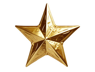Wall Mural - golden star christmas tree topper