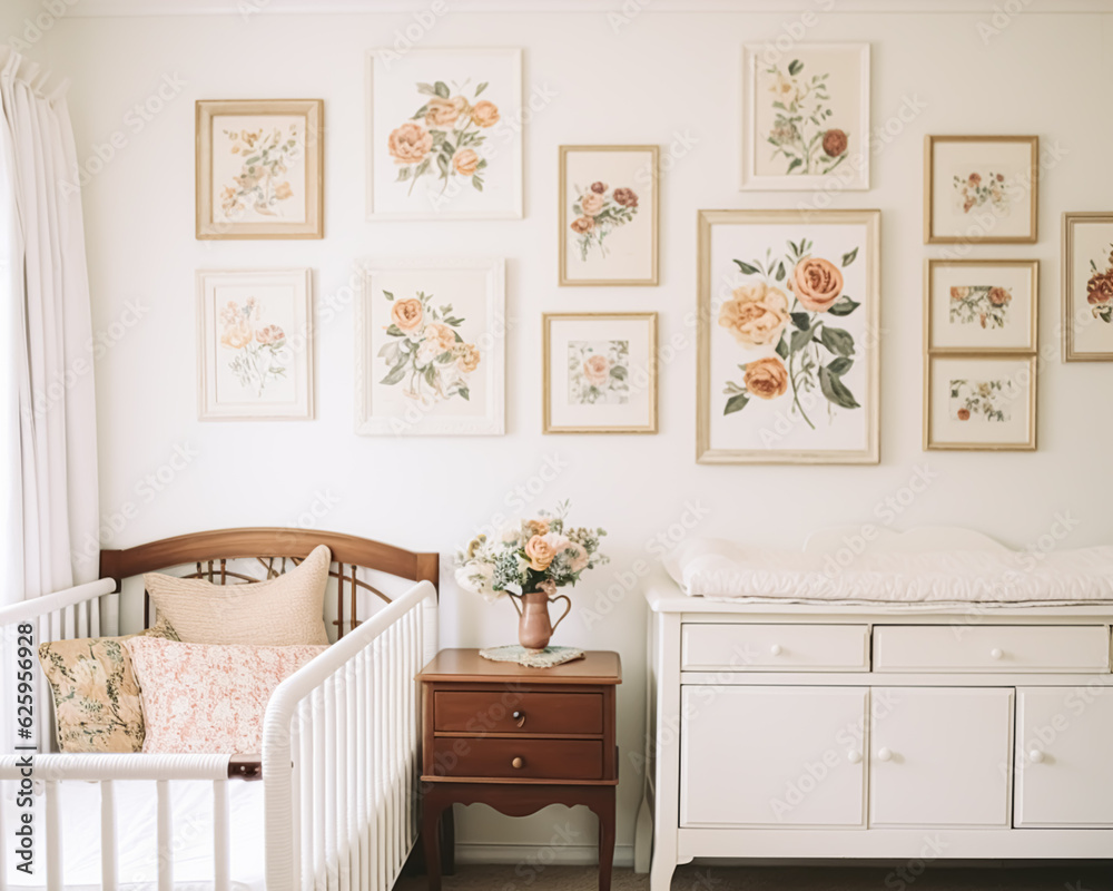 Nursery gallery wall, home decor and wall art, framed art in the ...