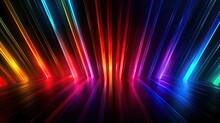 Abstract Background With Colorful Spectrum Rainbow Happy Bright Colors Banner Wallpaper Generative AI