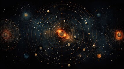 Wall Mural - astrology abstract background