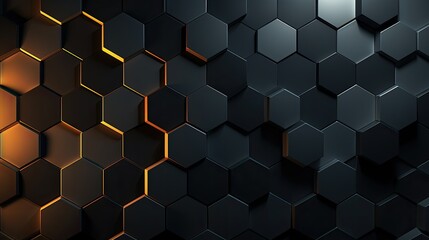 abstract background with hexagons
