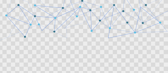 Wall Mural - internet network. data and technology concept. abstract technological background with dots and lines