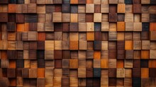 Abstract Block Stack Wooden 3d Cubes, Rustic Wood Texture For Backdrop