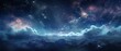 Captivating 3D illustration representation of a stary night cosmos with a vibrant space galaxy cloud nebula ai generate