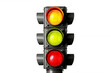 Traffic Light Isolated on Transparent Background. AI