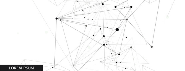 Poster - Vector connect triangle structure design. Modern background. Abstract technology geometry style