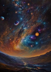 the space world with exciting and amazing details that suggest the durability of the universe hd