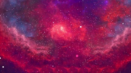 Wall Mural - 4k 3d cosmic galaxy with stars, bursting galaxy, space many light, nebula galaxies in space. flying 